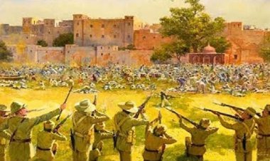 जलियांवाला बाग हत्याकांड भारत में ब्रिटिश शासन की क्रूरता और दमनकारी प्रकृति का प्रतीक है।   - सत्यवान 'सौरभ'