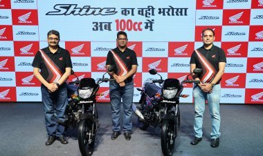 Honda ups the ante in 100-110cc commuter segment, Launches the all-new Shine 100 in Rajasthan