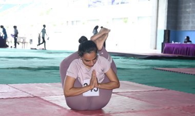 एमपी योग प्रतियोगिता में अनुकरणीय प्रदर्शन के लिए आरती पटेल को विशेष  सम्मान