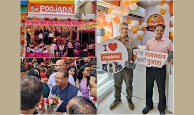 पुजारा टेलीकॉमकी राजस्थान में धमाकेदार एंट्री: जयपुर में एक साथ 5 स्टोर्स का भव्य शुभारंभ किया
