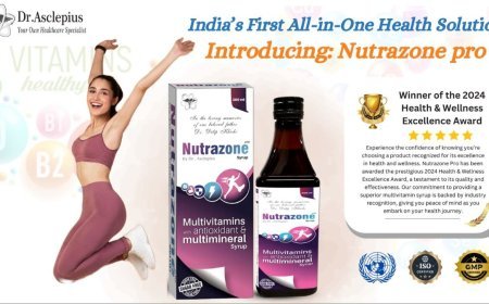 भारत में डॉ एस्क्लेपियस का पहला सम्पूर्ण मल्टीविटामिन सिरप न्यूट्राज़ोन प्रो, डॉ परख खिची द्वारा