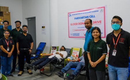 IIM Kashipur's Parivartan Hosts Successful Blood Donation Drive