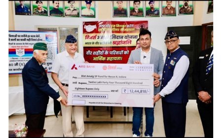 विनर्स इंस्टीट्यूट ने शहीद परिवारों के लिए 12.44 लाख रुपये का योगदान दिया