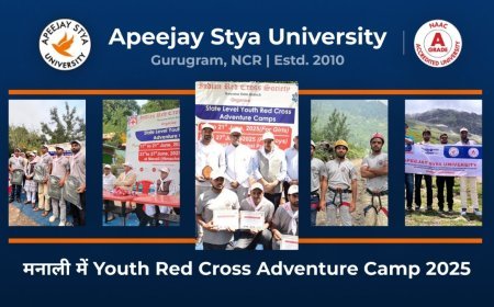 ASU ने मनाली में Youth Red Cross Adventure Camp 2025 में भाग लेकर छात्र नेतृत्व को दी नई उड़ान