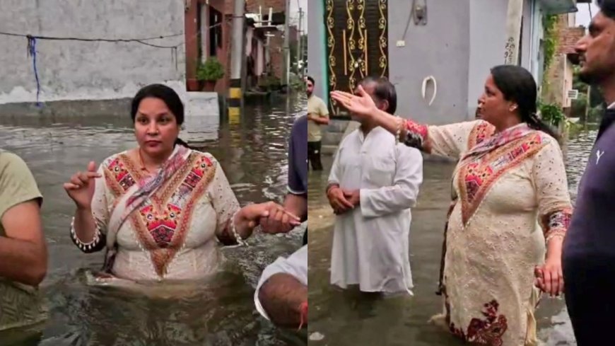 नीलम कृष्ण पहलवान ने किया नाले के टूटे हिस्से का निरीक्षण, दिया शीघ्र समाधान का आश्वासन